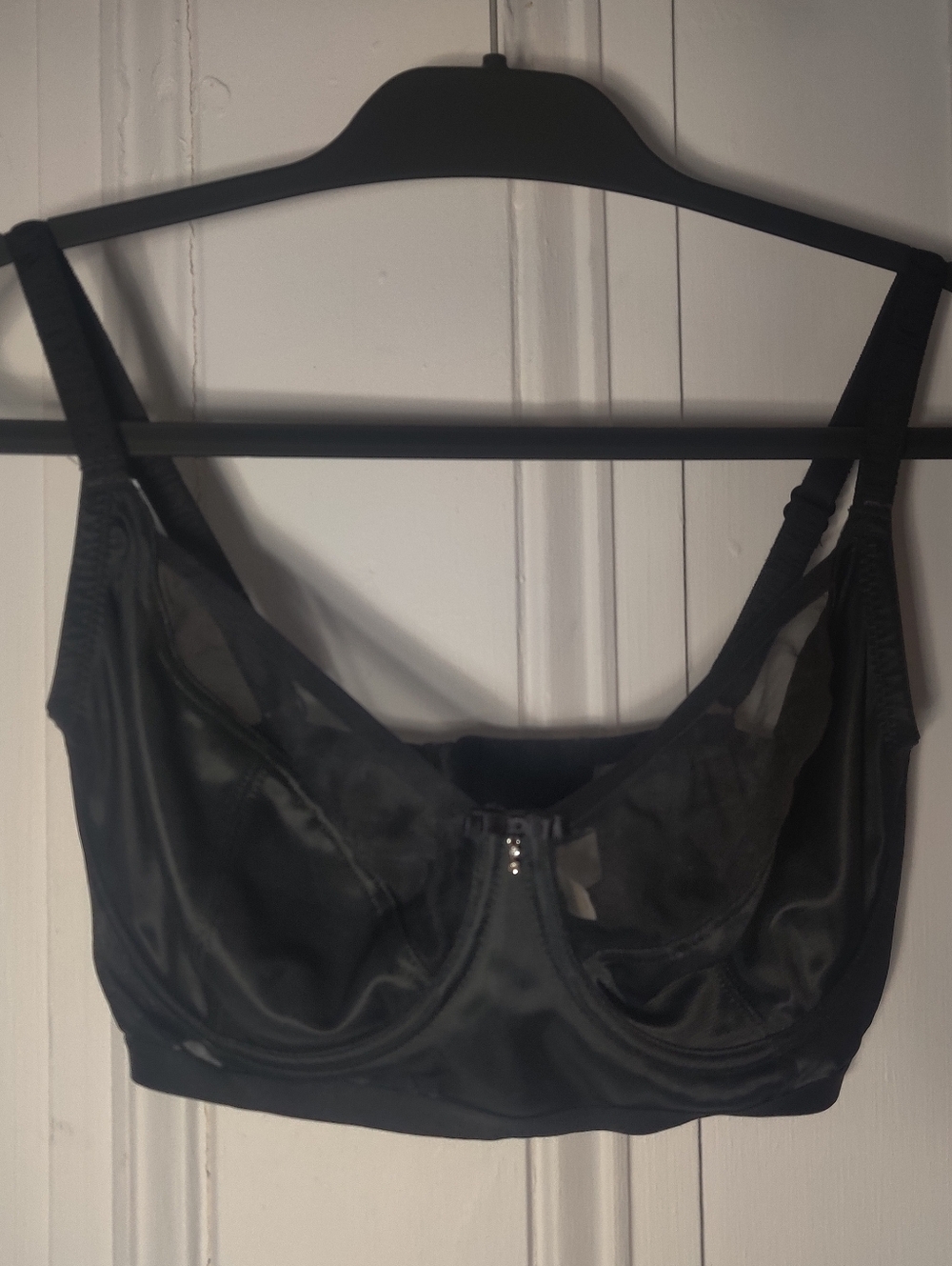 Pour Moi Black Longline Bra Size 34H